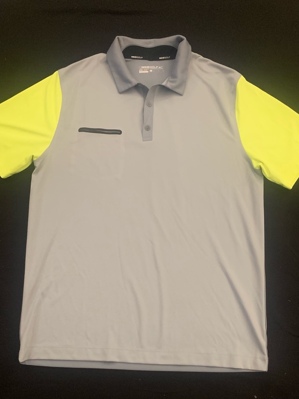 NIKE GOLF All Poly Grey/Green Polo